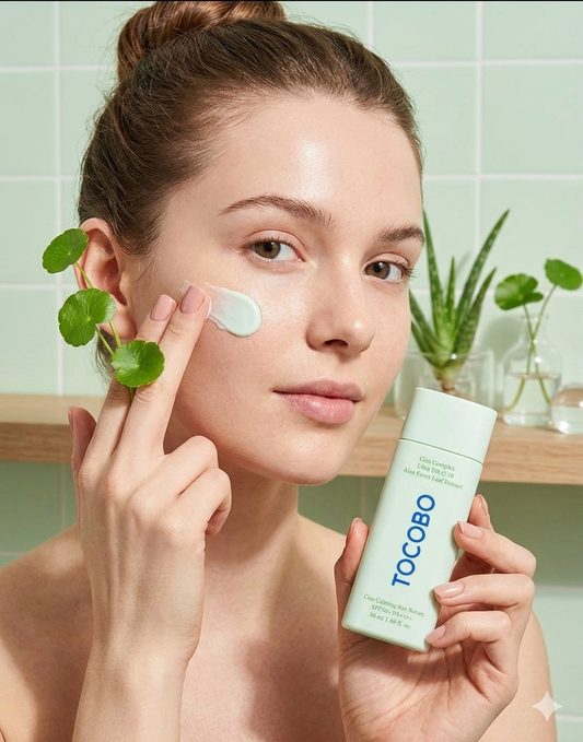 Sérum Solar Calmante Centella Asiática SPF50+ — TOCOBO